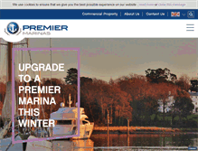 Tablet Screenshot of premiermarinas.com